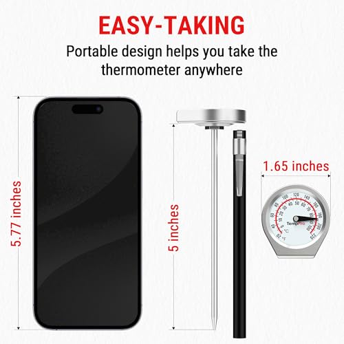 TempPro Dial Instant Read Meat Thermometer for Cooking - size: Anlog