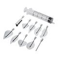 Gelatin Art Starter Kit - 11PCS 3D Pudding Cake Decorating DIY Tool Set Includes 10 PCS Gelatin Tools and 20ml Syringe Pudding Pastry Nozzles for Cake Decoration, Jelly Cake making