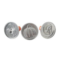 Nordic Ware 1260 Spooky Cast Cookie Stamps, 3-inch rounds, Silver - style: Spooky