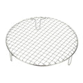 uxcell 9.5 Inch Round Cooking Rack, Stainless Steel Canning Racks with Legs, Barbecue Mesh Grill for Baking Cooling Steaming Cookware - size: 9.5 Inch
