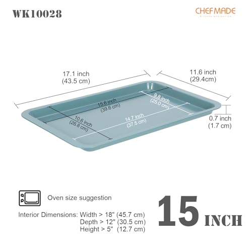 CHEFMADE Sheet Pan, 15 Inch Nonstick Carbon Steel Baking Cookie Pan - size: Standard - 15 Inch