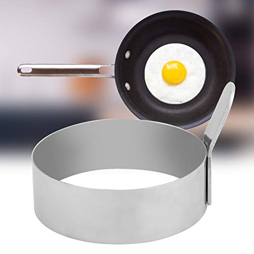 Egg Ring, 3.5in Stainless Steel Round Ring for Frying Eggs Pancakes Maker Molds Cooking Shaper for Breakfast - size: 3.5in
