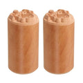 HARFINGTON 2pcs Wood Pottery Tools Stamps 1" Dia 2" Length Wood Block Print Stamps Rabbit Pattern for Cookie Cake Dessert - style: Rabbit Pattern