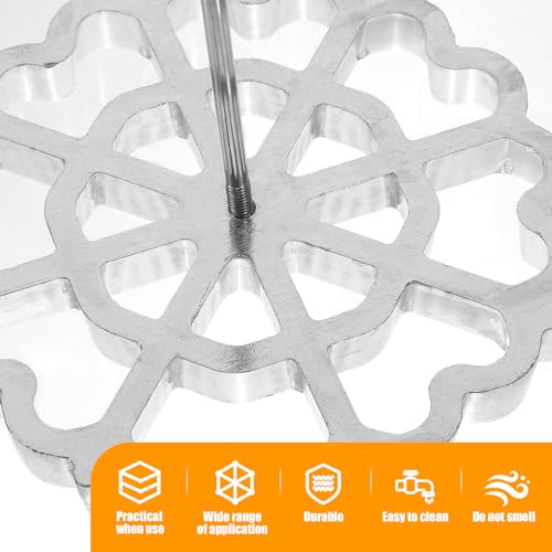 Lurrose Funnel Cake Maker: Rosette Iron - Pizzelle Iron Star Waffle Moulds - size: 32X12X12CM