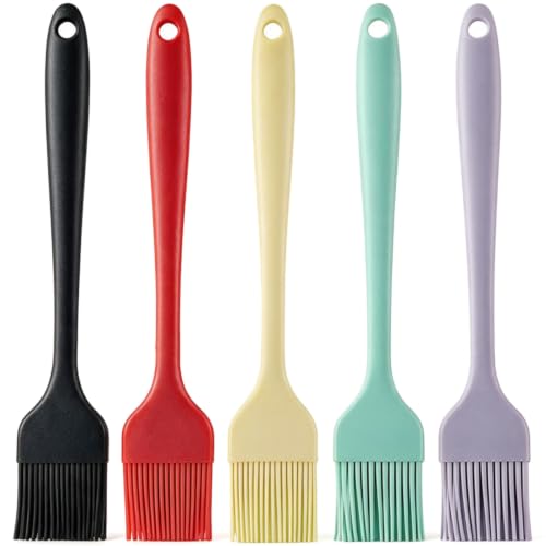 Silicone Basting Brush 5Pcs, One-Piece Pastry Brush, Bpa Free - size: Large(10.07" x 1.73" x 5 Pcs)