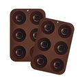 Mrs. Anderson’s Baking Hot Cocoa Bomb Semi Sphere Forms, Non-Stick European-Grade Silicone, Set of 2 - style: Cocoa Bomb