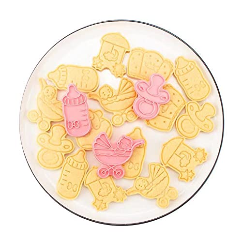 Cute Baby Shower Cookie Cutters,Newborn party Cookie Stamps (Baby Shower) - color: Baby Shower