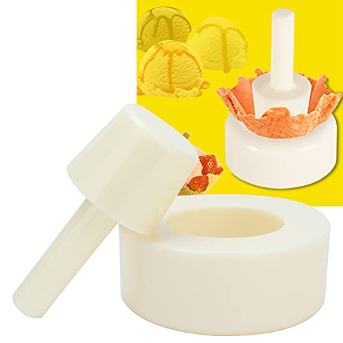 Crispy Waffle Cone Maker, Plastic Ice Cream Maker Cone Roller Forming Tool Waffle Cone Shaper Pastry Ice Cream Waffle for Kitchen - color: #2