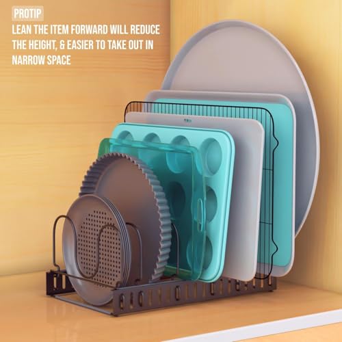 Norcalway Expandable Pots and Pans Lid Organizers - 14 Dividers - size: 14 Divider