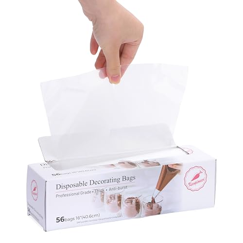 Keenpioneer Piping Bag - Disposable Cake Decorating Bag - size: 16 inch