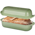 EDGING CASTING Enameled Cast Iron Loaf Pan with Lid, Bread pan, Dutch Oven Bread pan for Homemade Sourdough Bread Baking, 12.5x5.5 inch, 5qt, Pistachio Green - color: Pistachio Green