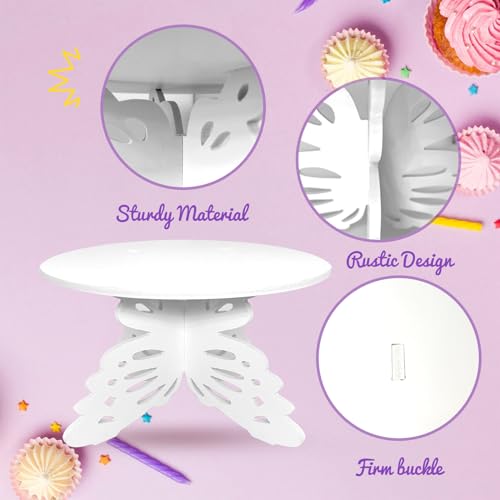 AOCEAN 12 Inch Butterfly Cake Stand for Birthday Party Decoration