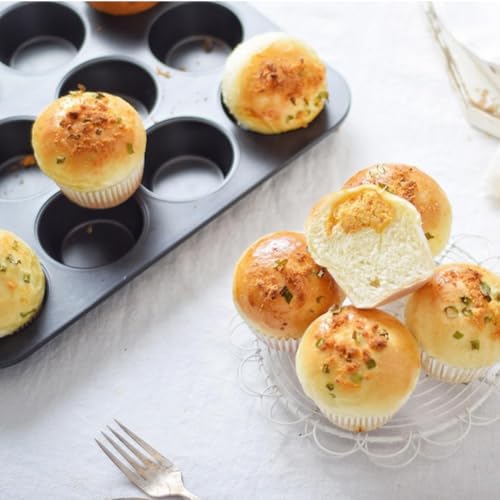 2-Pack 12-Cup Muffin Pan, Nonstick Bakeware - color: Black