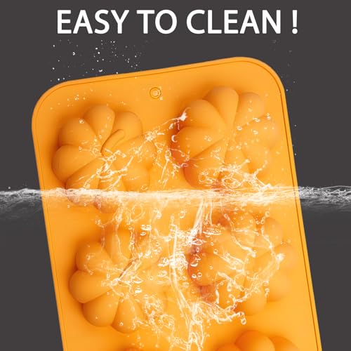 Silicone Pumpkin Mold for Baking, Candy, Soap, Set of 2