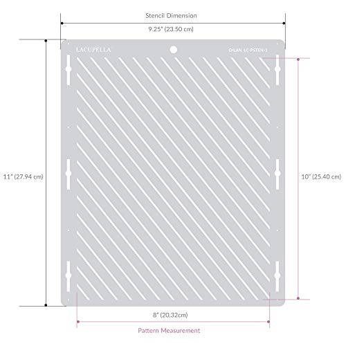 Lacupella Cake Decorating Stencil for Tall Buttercream Cake, Royal Icing, Ganache, Paint, Airbrush (Poise) - style: POISE