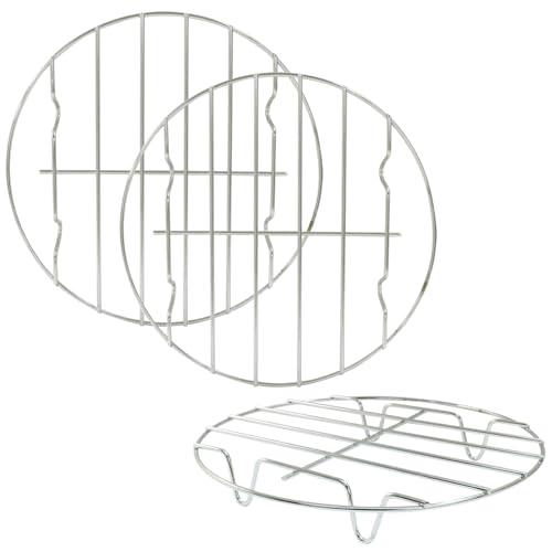 Air Fryer Rack Set, 20cm/7.87 Inch, 3 Pcs, Stainless Steel - size: 20cm/7.87 Inch