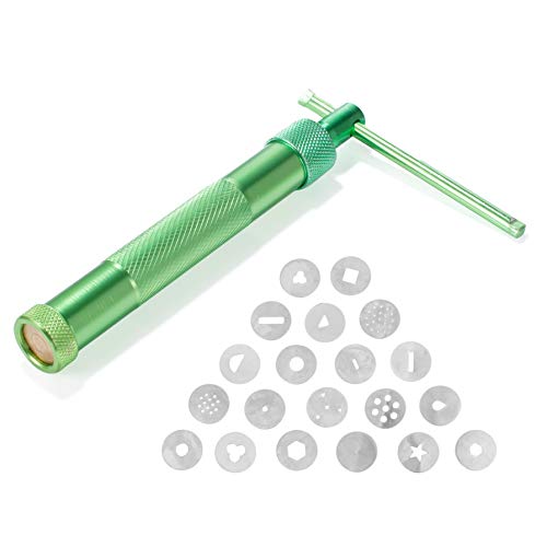 Stainless Steel Clay Extruder with 20 Tips Sugar Paste Set