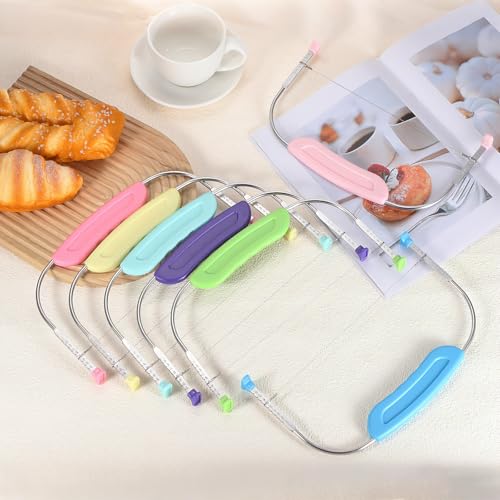 uxcell Cake Cutter Slicer Leveler with Plastic Handle Pink - color: Pink