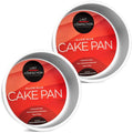 LAST CONFECTION 7 x 3 Inch Round Cake Pans, Set of 2 Anodized Aluminum Cake Pans Baking Tins - size: 2 Pack - 7" x 3" Deep