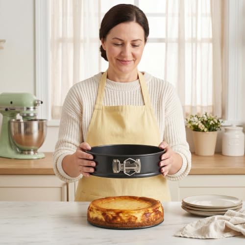 Springform Pan Set, 9 Inch with 50 Liners and Spatula