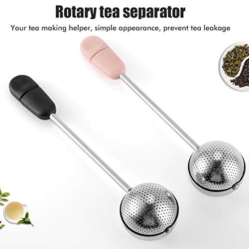 Stainless Steel Powdered Sugar Shaker Duster Flour Sifter Powder Duster Baking Powder Sifters for Baking Tools (Black) - color: Black