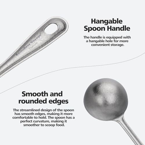 iBasingo Titanium Coffee Scoop 1 Tbsp/15ml Measuring Spoon, Silver Ti1127T - color: Crystalline silver 15ml