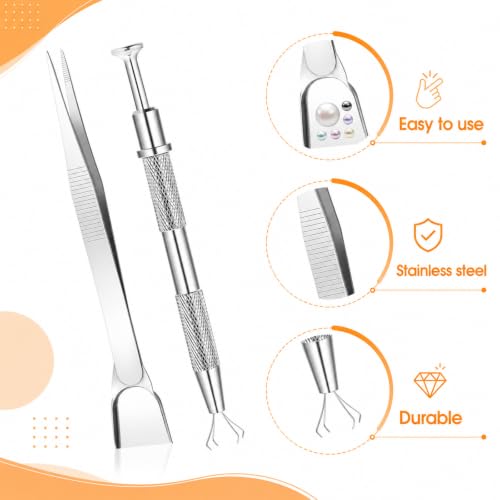 Baking Tweezers, Cake Decorating Tools Pearl Sprinkles, 4Pcs