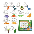 12 Pcs Dinosaur Cookie Cutters, Footprint, Eggs,Brontosaurus, Camarasaurus, Stegosaurus, Thiceratops Stainless Steel Cookie Cutters for Baking (Dinosaur) - color: Dinosaur