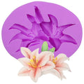 Infovox Lily Flower Silicone Molds Flower Fondant Molds Aroma Plaster Mold