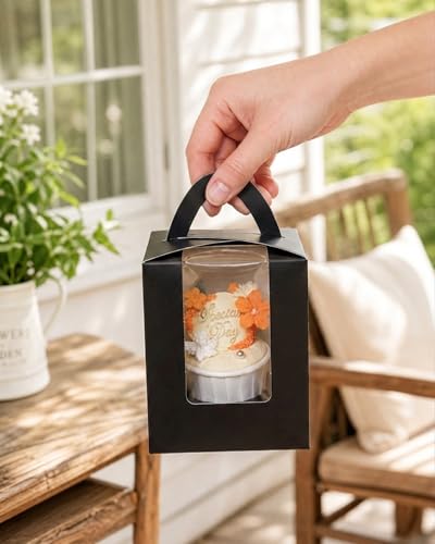 Bakepacker Auto Pop-up Cupcake Boxes, Black, 3.6"X3.6"X4.3", 100 Count - color: Black, size: 3.6x3.6x4.3inch/100packs