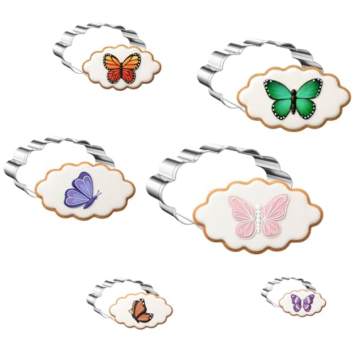 FUSOTO 6PCS Oval Cookie Cutter Set - Oval Shaped, 1.5-4 Inch - color: Ellipse