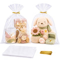 Joyclub Clear Cellophane Gift Bags 100 Pack 10 x 14 in Treat Bags with Ties - color: 10*14IN