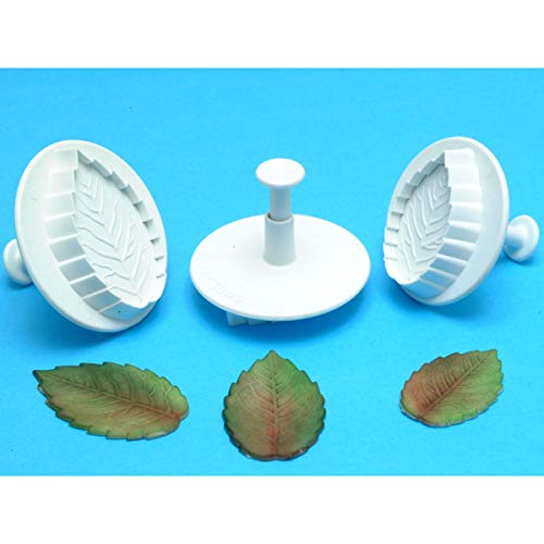 PME Plunger Cutters, Veined Rose Leaf