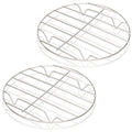 7.87" Round Cooking Rack, 2 Pcs, Stainless Steel - size: 7.87”