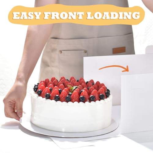KPOSIYA 40pcs 12x12x8 In Cake Boxes with Cake Boards（20 Boxes & 20 Boards） - color: White, size: 12x12x8 inch
