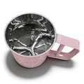 Flour Sifter, Mesh Fine Mesh Strainers Flour Sieve, Stainless Steel Handheld Baking Sieve with Fine Workmanship, for Baking Cooking Kitchen for Quick Sifting (Pink) - color: Pink