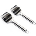 2PCS Noodle Cutter,Pasta Roller Tool for Homemade Noodles,Stainless Steel Noodle Maker for Kitchen Cooking Tools (Stainless steel)
