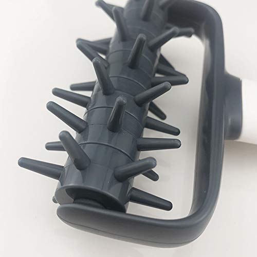 Kakalote Pizza Dough Docker Pastry Roller with Spikes Black