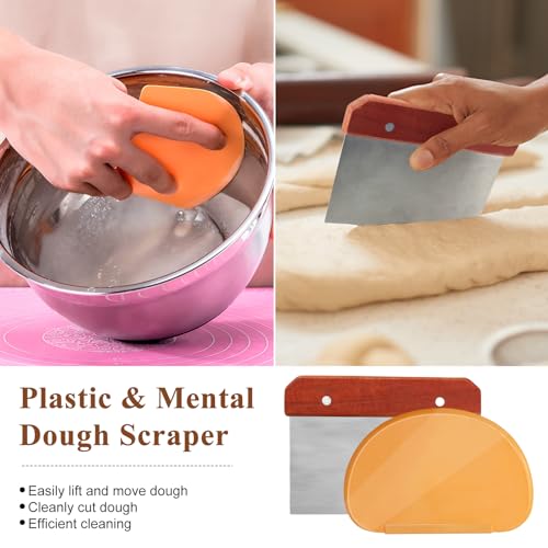 Banneton Bread Proofing Baskets, Set of 2, 9-Inch Round & 10-Inch Oval - size: 9'' round+10''oval