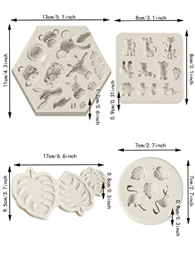 Adorable Animal Silicone Molds - Unleash Your Creativity with these Trendy Animal Chocolate Molds!(Gray)