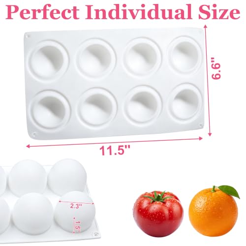 3D Ball Silicone Molds for Baking Mousse Cake, Silicone Baking Molds