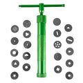 Stainless Steel Clay Extruder Sugar Paste Extruder Cake Fondant Decorating Tool Set Ceramics & Pottery Clay Extruders Mixers & Presses (Green) - color: green