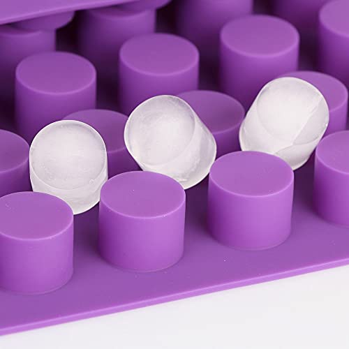 88-Cavities Mini Cylinder Silicone Mold Small Ice Mold Tray Round Silicone Candy Molds for Ice Cube Cake Decoration Chocolate Mold Jelly Candy Mold for Candy Chocolate Gummy Baking