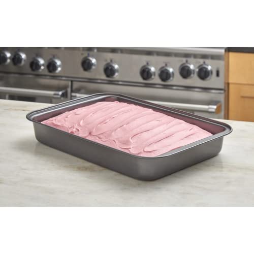 Nifty Solutions Cake Pan & Muffin Pan with Lid, 2 Piece Baking Pans Set - 9 x 13 Cake Pan & 12-Cup Muffin Pan, Non-Stick Pans, Kitchen Bakeware, Dishwasher Safe - style: Baking Pan with Lid