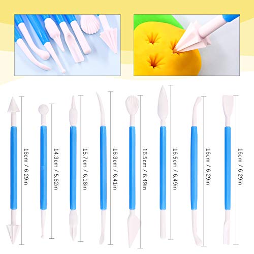 Swpeet 36Pcs Green Clay Extruder Gun Fondant Sugar Paste Extruder Clay Cake Sculpture Gun, Ball Stylus Dotting Tool with Plastic Scraper, Cake Decorating Supplies Modeling Tool - color: Green