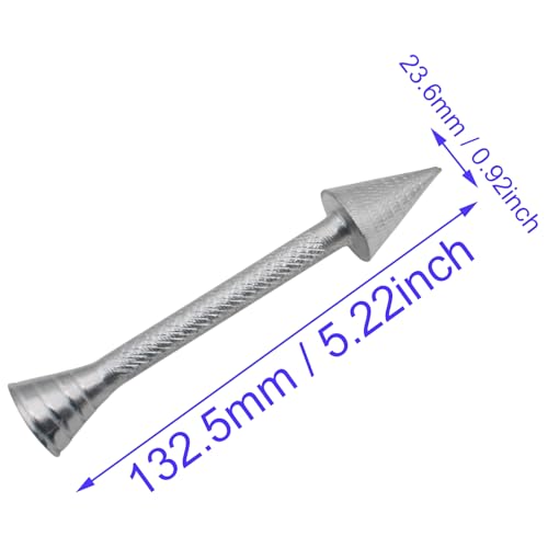 2 PCS Cake Decorating Stick Aluminum Alloy Pastry Cone Holder Silver Icing Flower Nail for Baking Decoration