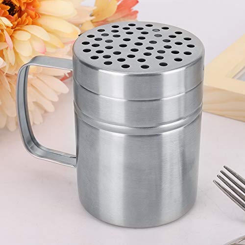 Joyzan Dredge Shaker, Stainless Steel Seasoning Bottle Metal Salt Dispenser