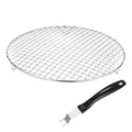 M METERXITY 1-Set Cooling Rack 11.6" Round 201 Stainless Steel, Silver - size: 11.6 Inch
