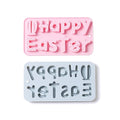 2-Pack Easter Eggs Bunny Molds for Baking Easter Treats Chocolate, Cake, Jelly, Fudge, Pudding - style: Easter Happy