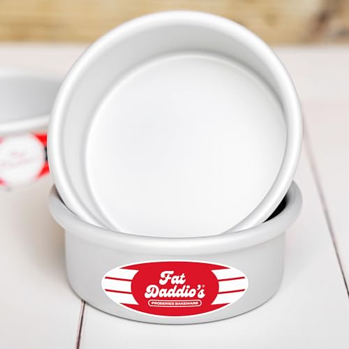 Fat Daddio's Anodized Aluminum 3-Tiered Round Cake Pan Set - size: 3 Inch Deep, Set of 3 (6, 8, 10"), style: Sets